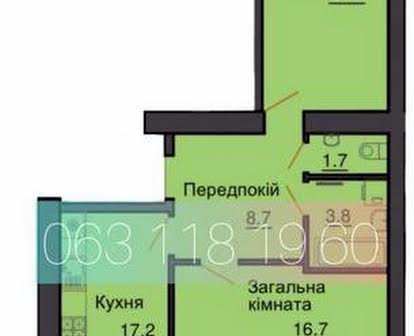 Продаж двокімнатної квартири 65 м2 в ЖК Софія Нова в готовому будинку