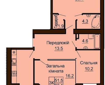 Продам 3к квартиру 93 м2   Софія Нова(метро Теремки) є розстрочка