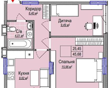 Без комиссии Продается двухкомнатная квартира на ул. Каменская 127