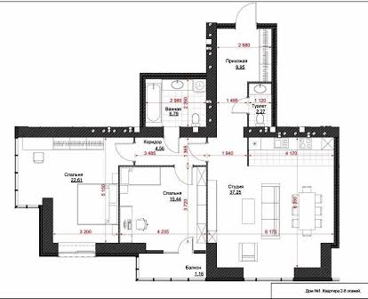 2х кімнатна + кухня вітальня 106,5 м² в ЦЕНТРІ (Преміум клас)