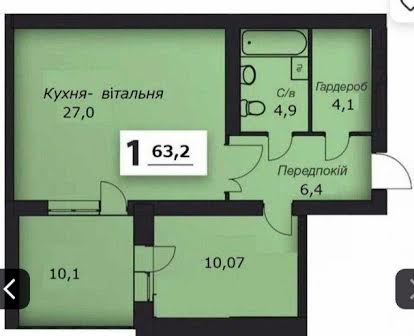 2-кімнатна квартира Винники 47500, новобудова купити дешево, недорого