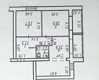 Продам 2-к квартиру 74.0м2 кухня 26 м.  2 ЖК Рубиновый