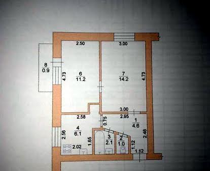 Продам 2-х кімнатну квартиру з документами на автономне опалення