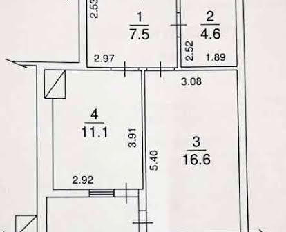 Продаж 1 кімнатної квартири 43.9м² Обухівський ключ (від власника)