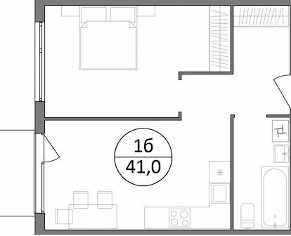 Продаж 1 кімн. квартири 41 м2 в ЖК Грінвуд-3 в Брюховичах