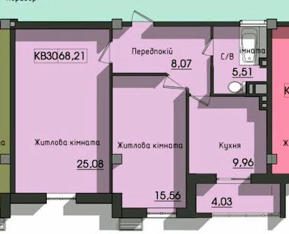2 комнатная квартира с АГВ, новый дом, парк Космонавтов