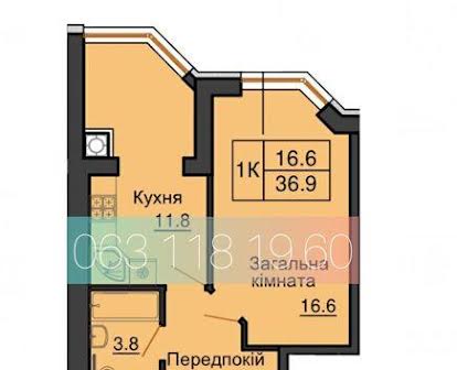 Продаж однокімнатної квартири 36.9 м2 в ЖК Софія Нова від Мартинова