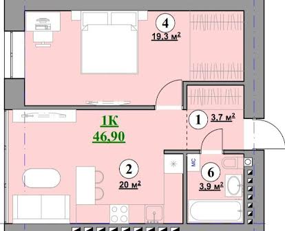 Продам  1  кімнатну квартиру з кухнею-студією в центрі Розтермінування