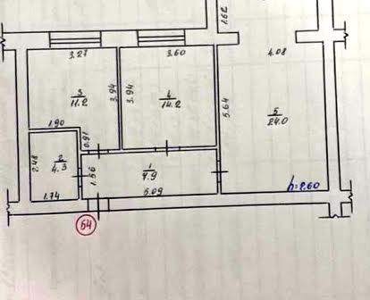 Продам квартиру на першому поверсі у новобудові 65м²