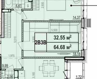 Без%! 2к квартира 64.68 м² в ЖК MIRAX, вул. Глибочицька Лукянівка