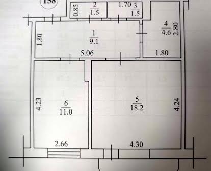 Продаж без комісії 1 к. Кварт. м. Бориспіль вул. Київський шлях 95 4