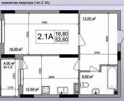 Продаж 1к квартири 56 кв. м на вул. Патріарха Мстислава Скрипника 40