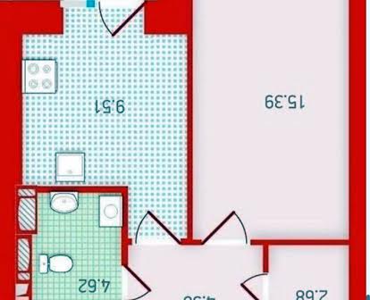 Продам 1к квартиру 38м2, ЖК Чарівне місто, 2 будинок