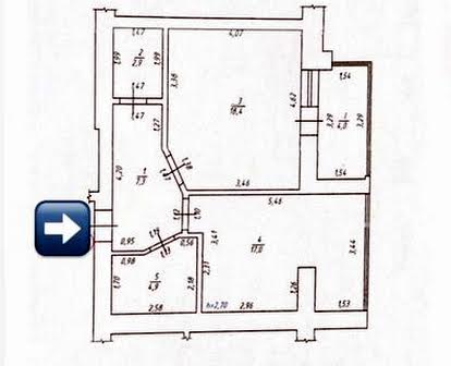 Продаж 1-кімнатної, Центр, Новобудова, ЖК «ЦЕНТРАЛЬНИЙ», 55м2