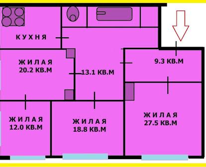 ПРОДАЖА 4-х комн. с ГАО, проспект Свободы (Н)