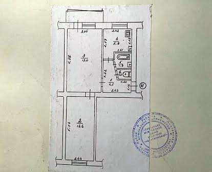 Продаж 2к квартири, район військове містечко