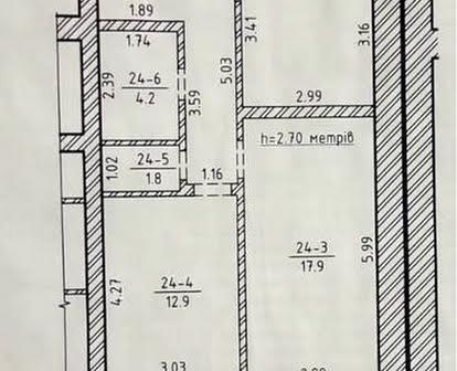 Продаж двокімнатної квартири 77.7кв