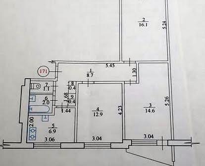 Продам свою 3х к. квартиру Нагорный р-н, Павлово Поле,Новгородская 8