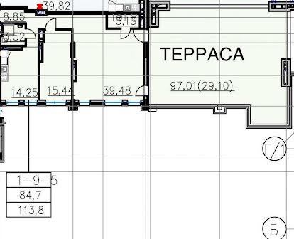 Пентхаус с большой террасой в Пространстве на Литературной, 85 + 97м2