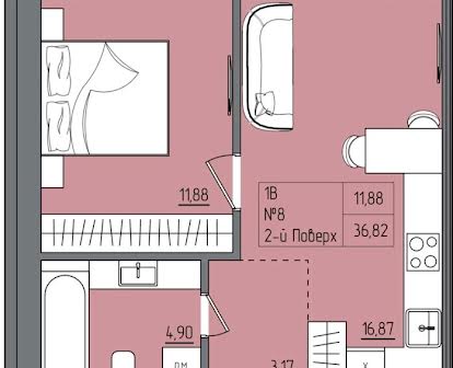 Акційна пропозиція: однокімнатна квартира від 17400 ПВ