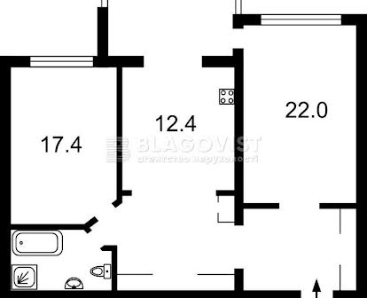 Продаж квартири Вишгородська 45/2,2 кімнати,Паркоме місто,Виноградар