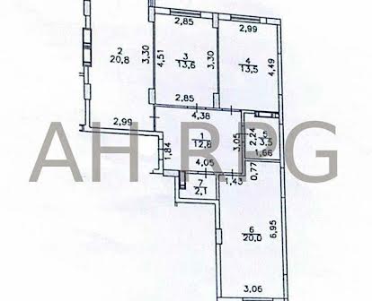 Продається 3к квартира 86.3 м² в ЖК Green Side Центральний парк Ірпінь