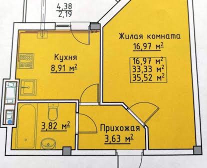 (13) Продам новую 1-комнатную квартиру в ЖК «Мариинский»