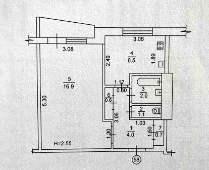 Продам 1 кімнатну квартиру в районі Аеропорту (чеський проект)