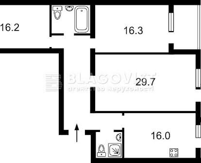 Бориспільська, 26з, простора видова з ремонтом 118кв.м.