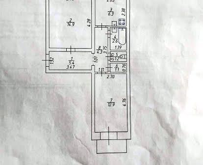 Квартира 2к, ул. Центральная.